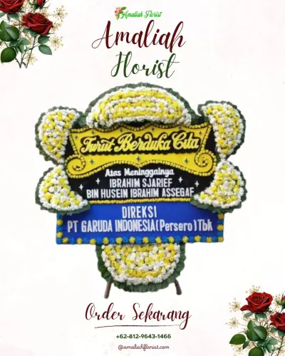 Papan Bunga Duka di Yayasan Kasimo (layanan Kedukaan)