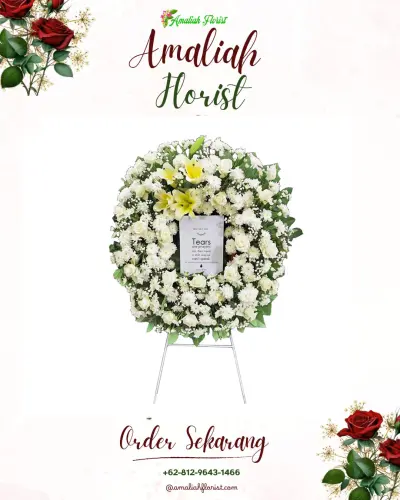 Krans Bunga Duka Cita di Yayasan Kasimo (layanan Kedukaan)
