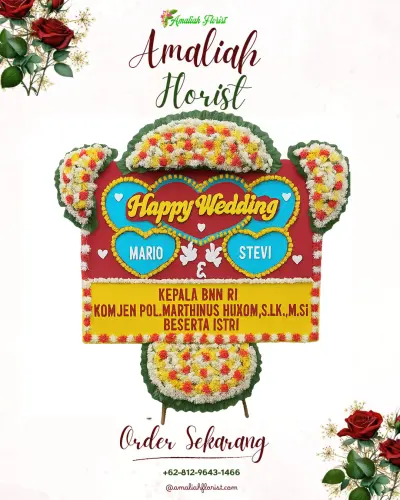 Karangan Papan Bunga Pernikahan di Yayasan Kasimo (layanan Kedukaan)